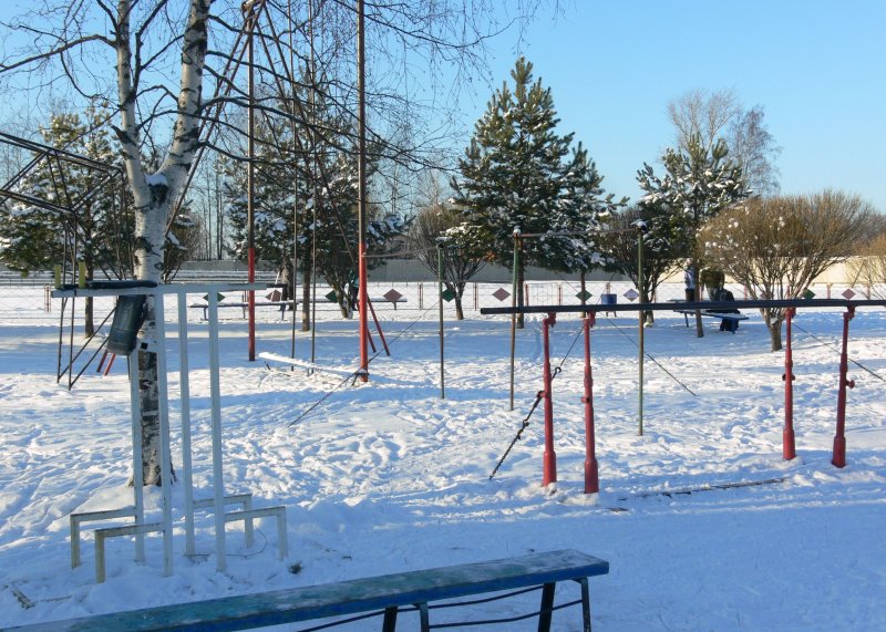 Площадка для воркаута в городе Нелидово №2014 Средняя Советская фото